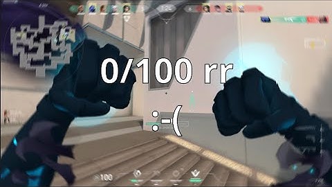 the valorant LOSER QUEUE experience...