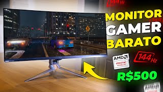 TOP 7 Monitores GAMER BARATO Custo Beneficio 2024 até 240hz. (Curvo, Ultrawide e 4K para Jogar e etc