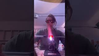 Pulling point, handling up to, blowing out, and condensing down tubing for borosilicate glass