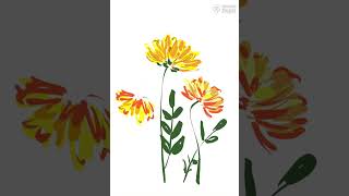 Digital Floral Flower Illustration Using Clip Studio Paint