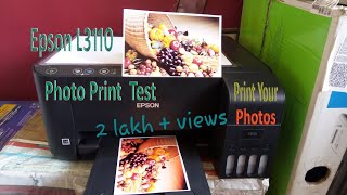Epson L3110 Photo Print test in glossy photo paper  #Epson  #Epson l3110#printer #youtube #amazing