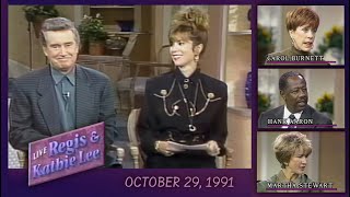 Live with Regis \u0026 Kathie Lee   Full Show October 29, 1991