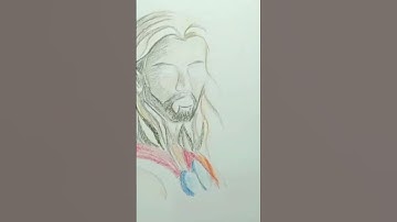 Thor | Love and thunder | drawing| easy | pencil| sketch| Marvel movies| #shorts #marvel #anime
