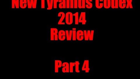 Warhammer 40k NEW Tyranids Codex for 6th edition Fast Attack and Heavies