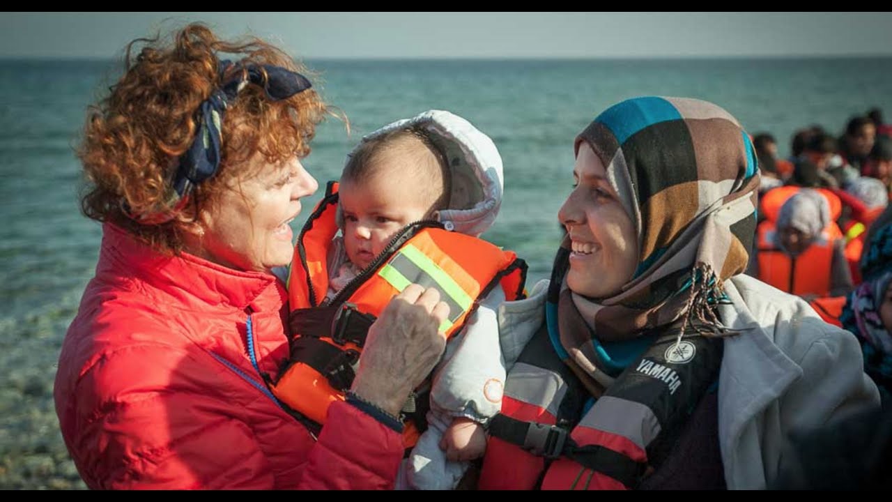 journalism internships Susan Sarandon With Refugees in Lesbos, Greece | The Crossing