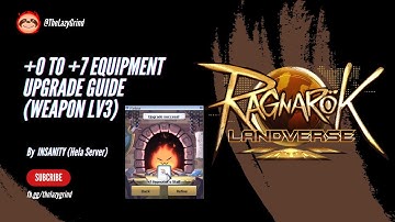 +0 to +7 Equipment Upgrade Guide (Weapon Lv3)