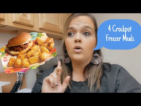 4 EASY CROCKPOT FREEZER MEALS & A CROCKPOT LUNCH | EASY DINNER RECIPES ...