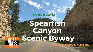 Drive-Through Spearfish City and Spearfish Canyon Scenic Byway, South Dakota • GoPro 4K