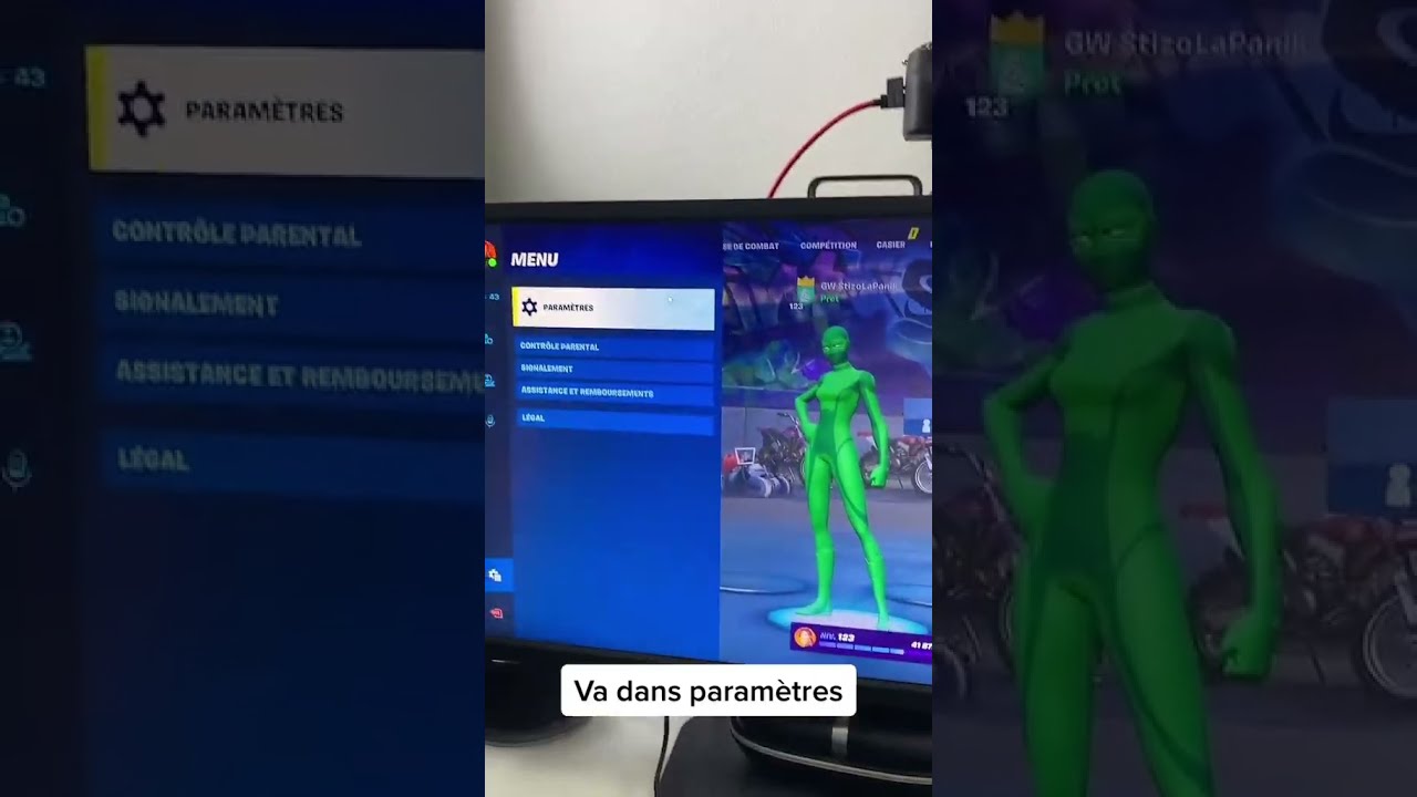 PARAMETRE CACH Sur FORTNITE Fortnite Stizo Shorts