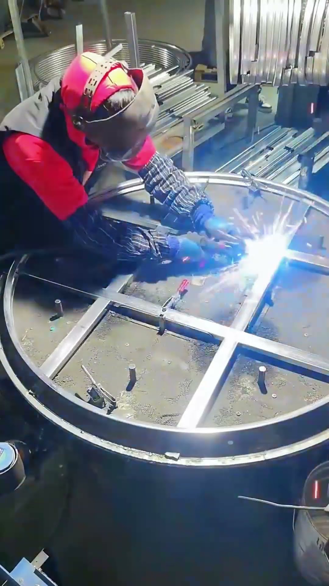 Welding process of gasifier fittings- Good tools and machinery make work easy