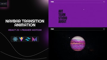 Create navbar animation transition | React js + Framer motion | awwwards SOTD