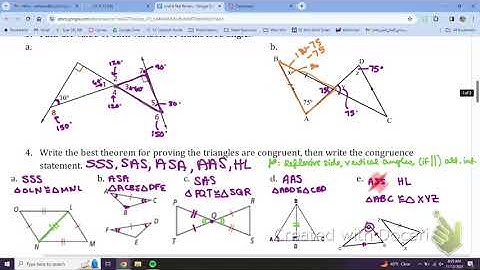Geometry Unit 4 Test Review