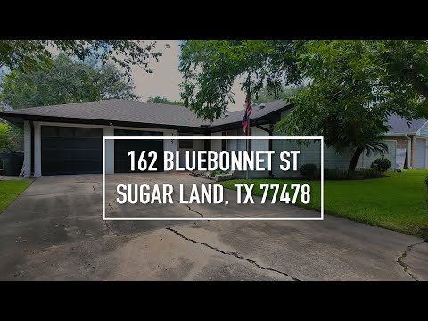 162 Bluebonnet St, Sugar Land, TX home video tour