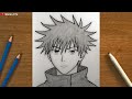 How to Draw Megumi Fushiguro from Jujutsu Kaisen | Easy Anime Drawing Tutorial