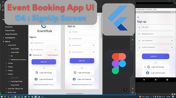 04 : SignUp Screen | Event Booking App UI Kit in Flutter | Figma Design to Flutter UI
