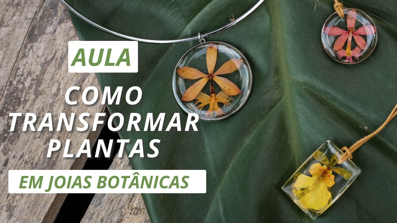 AULA: Colar de resina com flores/plantas de verdade! Materiais, melhores moldes, custos e lucro.