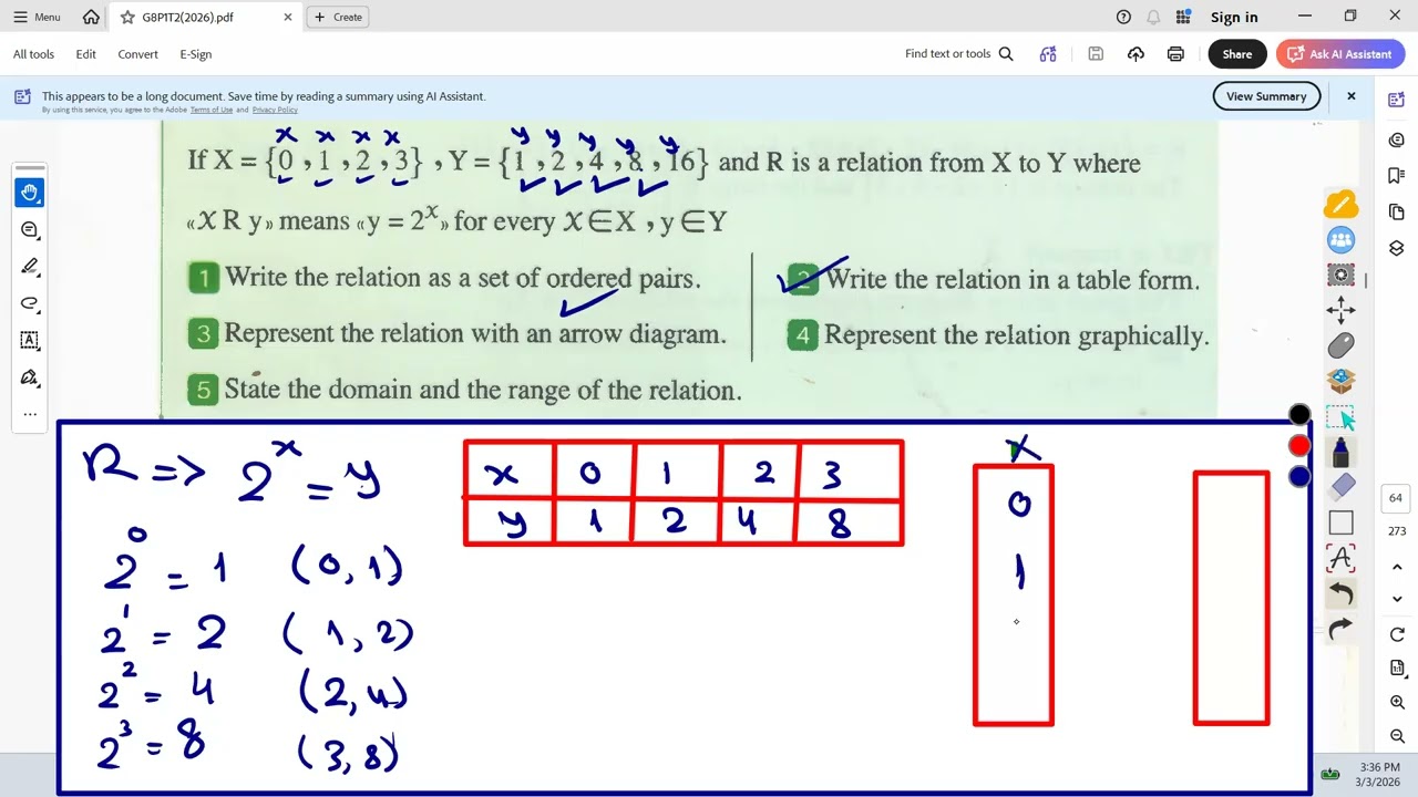 2ND PREP - P1 - RELATIONS AND FUNCTIONS - AND FUNCTION NOTATIONS