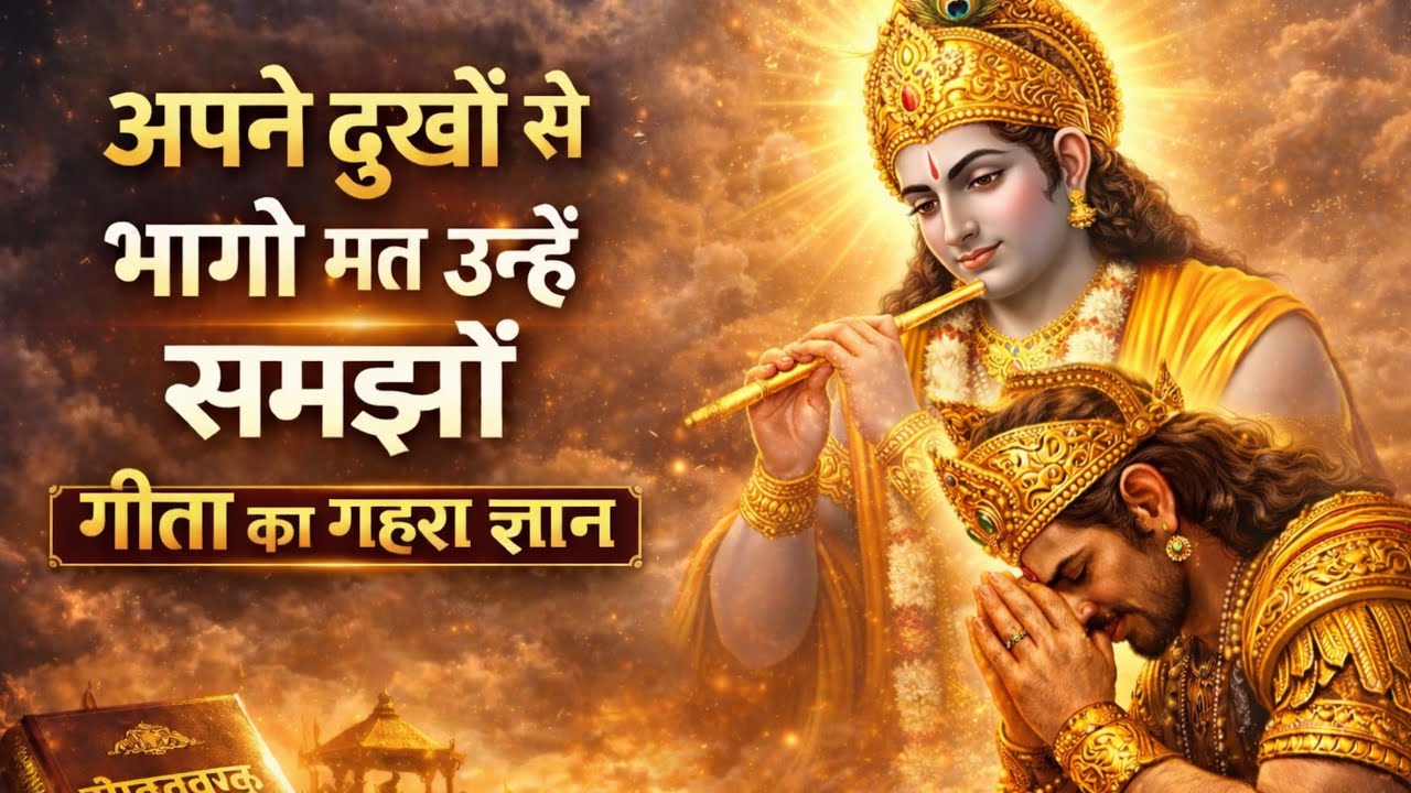 अपने दुखों से भागो मत उन्हें समझों | Shrimad Bhagwat Gita Saar | Krishan Updesh 