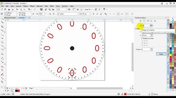 Tự họa CorelDraw   Bài 22  Vẽ mặt đồng hồ treo tường 2