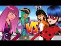 Miraculous vs Descendientes - BATALLAS DE RAP ANIMADAS (LadyBug y Volpina vs Mal y Uma)