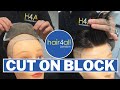 How To Cut Hair System On a Block | Non-Surgical Hair Replacement System for Men/Women | UK/USA/INTL