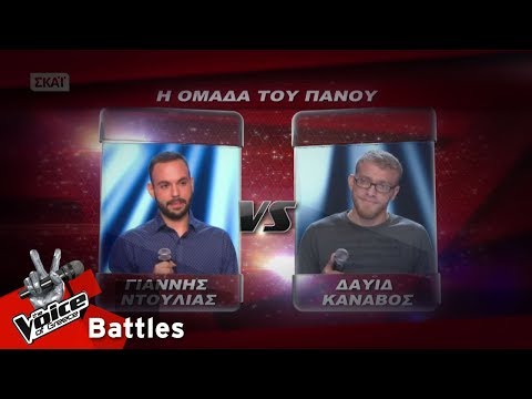 Γιάννης Ντούλιας vs Δαυίδ Καναβός - Counting stars | 5o Battle | The Voice of Greece
