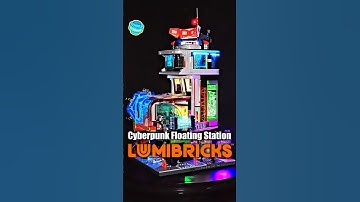 Lumibricks Cyberpunk Floating Station