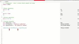 Practical iOS 12 : Operators - Part 1 - unary•binary•ternary•assign•compound