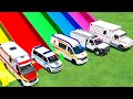 Transporting all ambulance emergency cars with man trucks  farming simulator 22