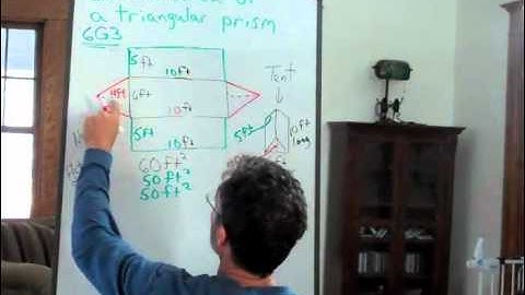 Surface Area of 3 Dimensional Figures using Nets with Triangular Prism - Real World Example