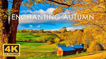 11 HOURS of 4K Enchanting Autumn Nature Scenes + Relaxing Piano Music for Stress Relief