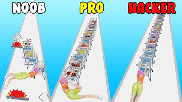 Pinker Lab  |Grocery Cart Run (NOOB vs PRO vs HACKER)