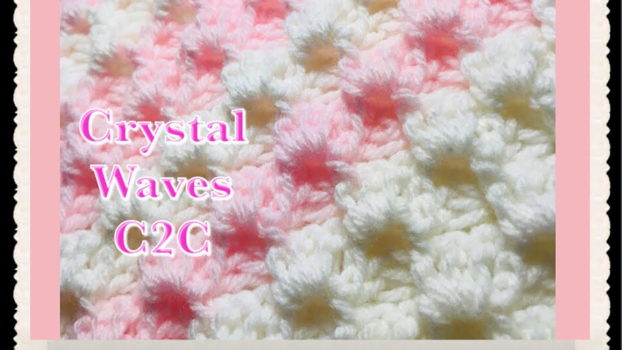 stitch crochet wave how Version to C2C (Corner Crystal to Waves how Corner)