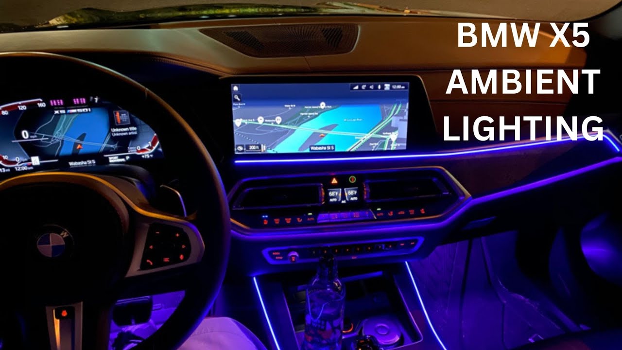 How To Change BMW X5 Interior Ambient Lighting Colour - YouTube