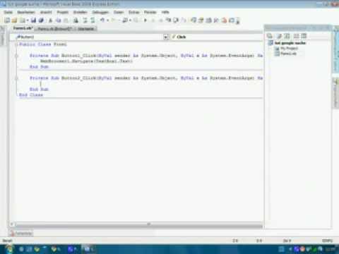 VB 08 Google Suchfunktion Tutorial GermanDeutsch