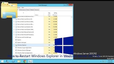 How to Restart Windows Explorer in Windows Server 2012 R2