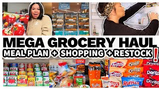 HUGE Grocery Haul + SHOP \& MEAL PLAN With Me! PANTRY RESTOCK