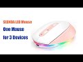 Seenda LED Bluetooth Wireless Mouse to Control Multiple Devices | Best Mouse