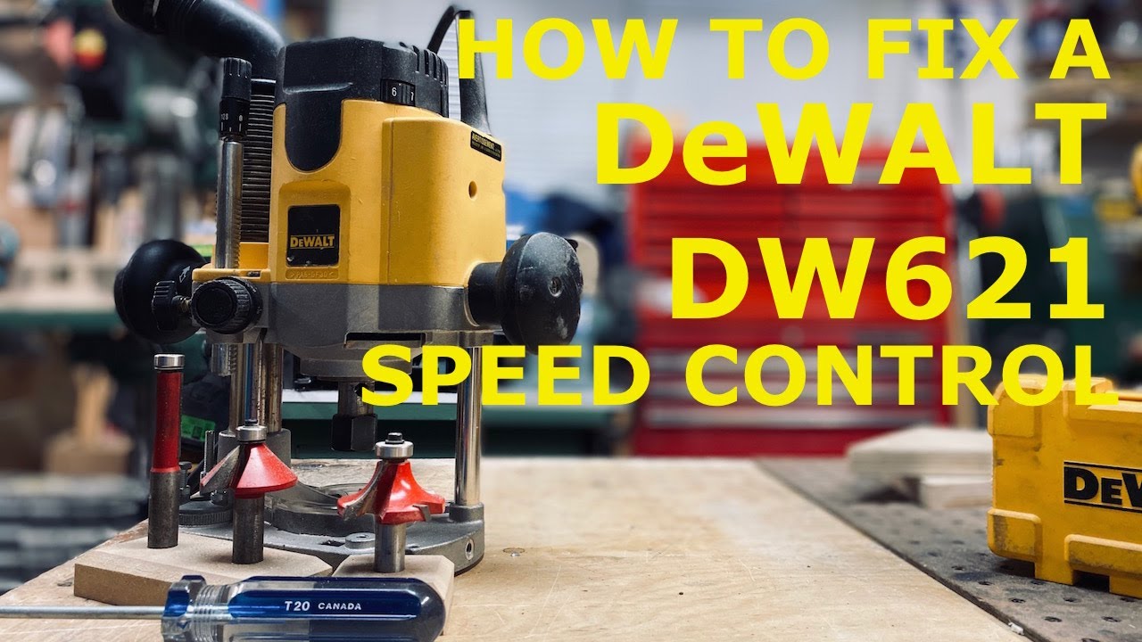 Ondoorzichtig Redenaar Toegeven Dewalt DW621 Router Fix - Speed Control // Tips on how to fix the speed  controller // de-bug and fix - YouTube