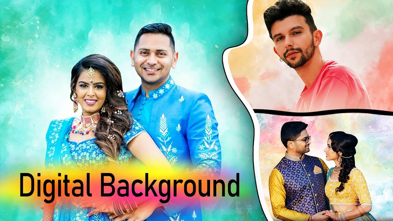 26 Watercolor HD Backgrounds !! Photo Background Changer !! Digital Studio Background