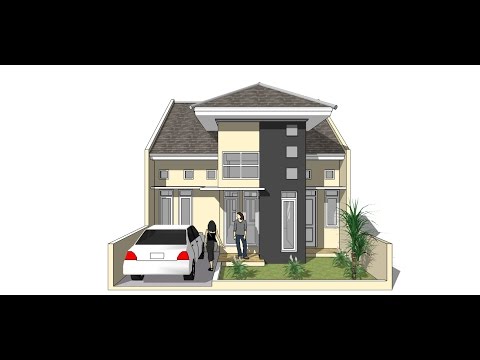 Sketchup tutorial membuat minimalis dengan sketchup