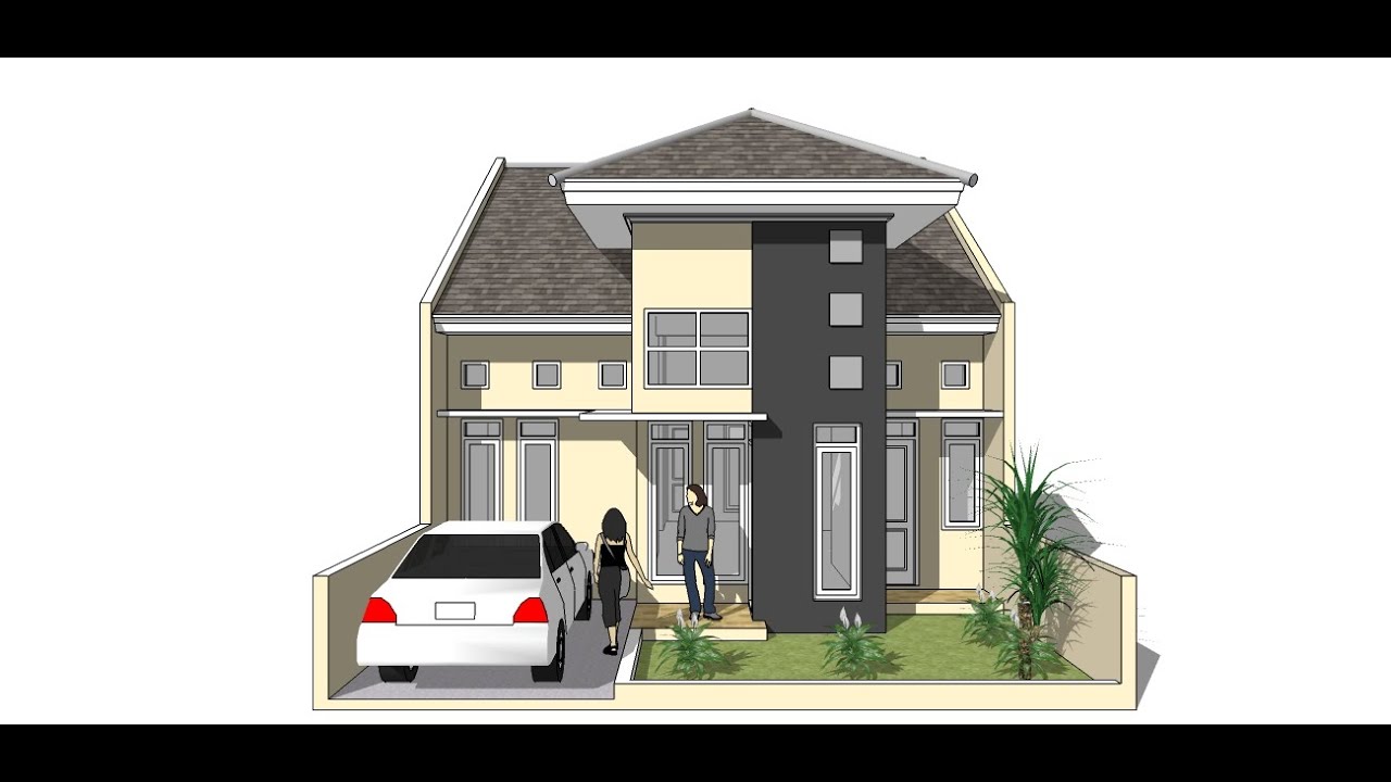 Sketchup Tutorial Membuat Rumah Minimalis Dengan Sketchup Youtube