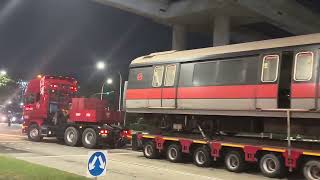 SMRT C151 [EMU 089] bypassing EW32 Tuas West Road MRT 