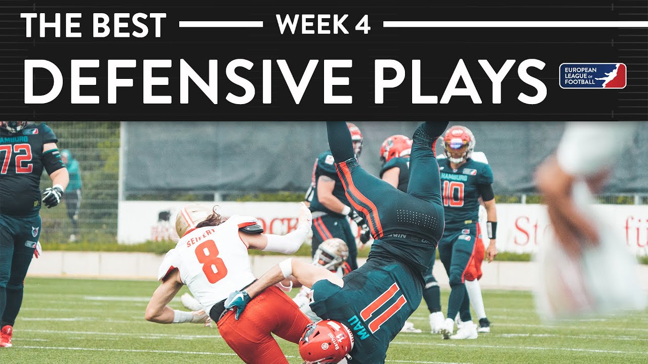 The best Defensive Plays of Week 4 European League of Football YouTube