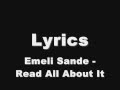 Emeli Sande - Read All About It (Lyrics)