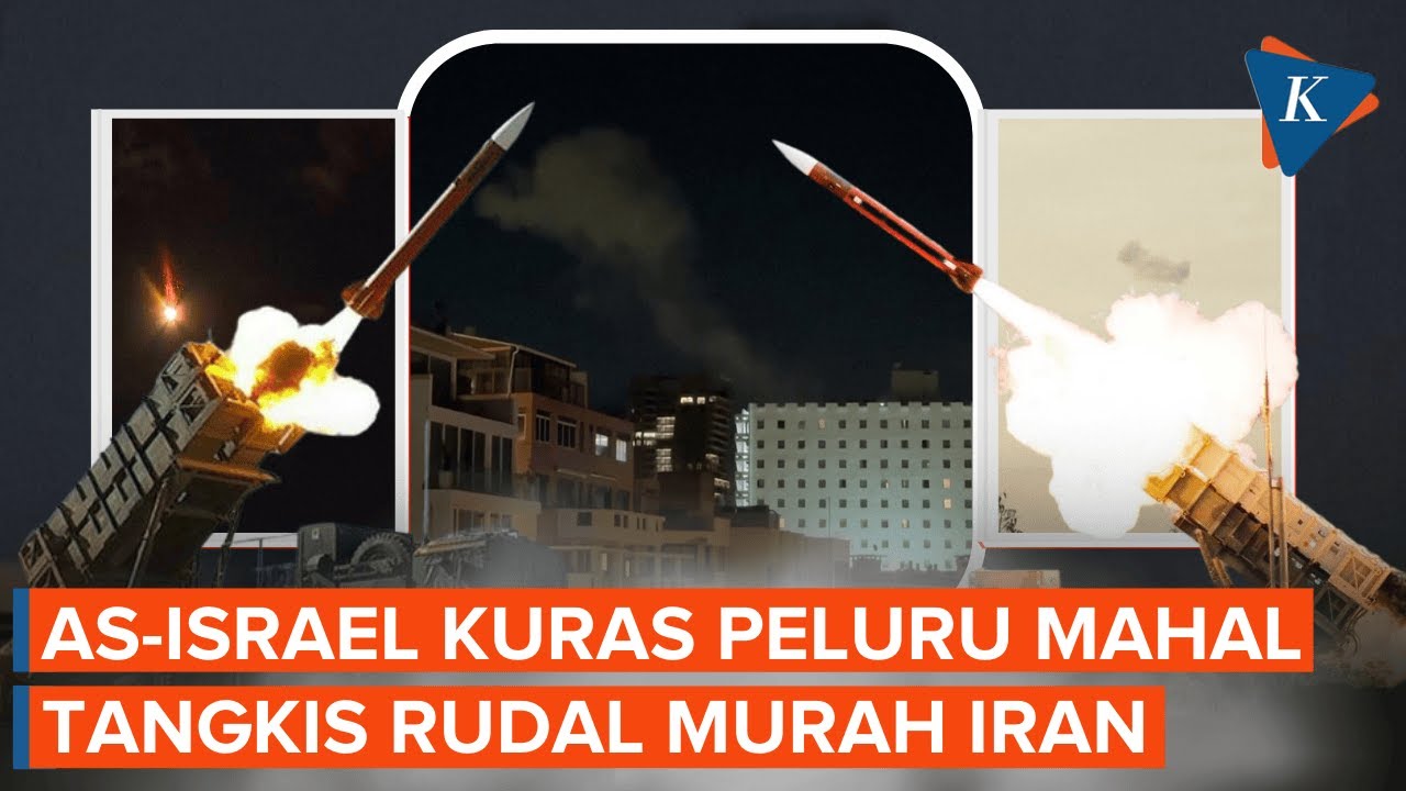 Penampakan Hujan Rudal Murah Iran Kuras Peluru Pertahanan Mahal AS-Israel