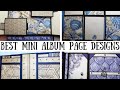 Best of my mini album page designs