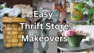 5 THRIFT MAKEOVERS~EASY \& QUICK THRIFT STORE MAKEOVERS YOU CAN DO!!