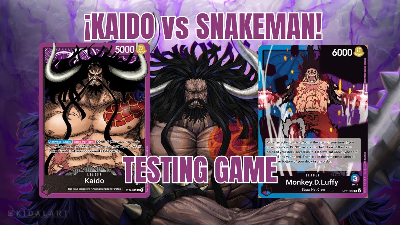 (OP14/EB04) Kaido vs Luffy Snakeman TESTING GAME