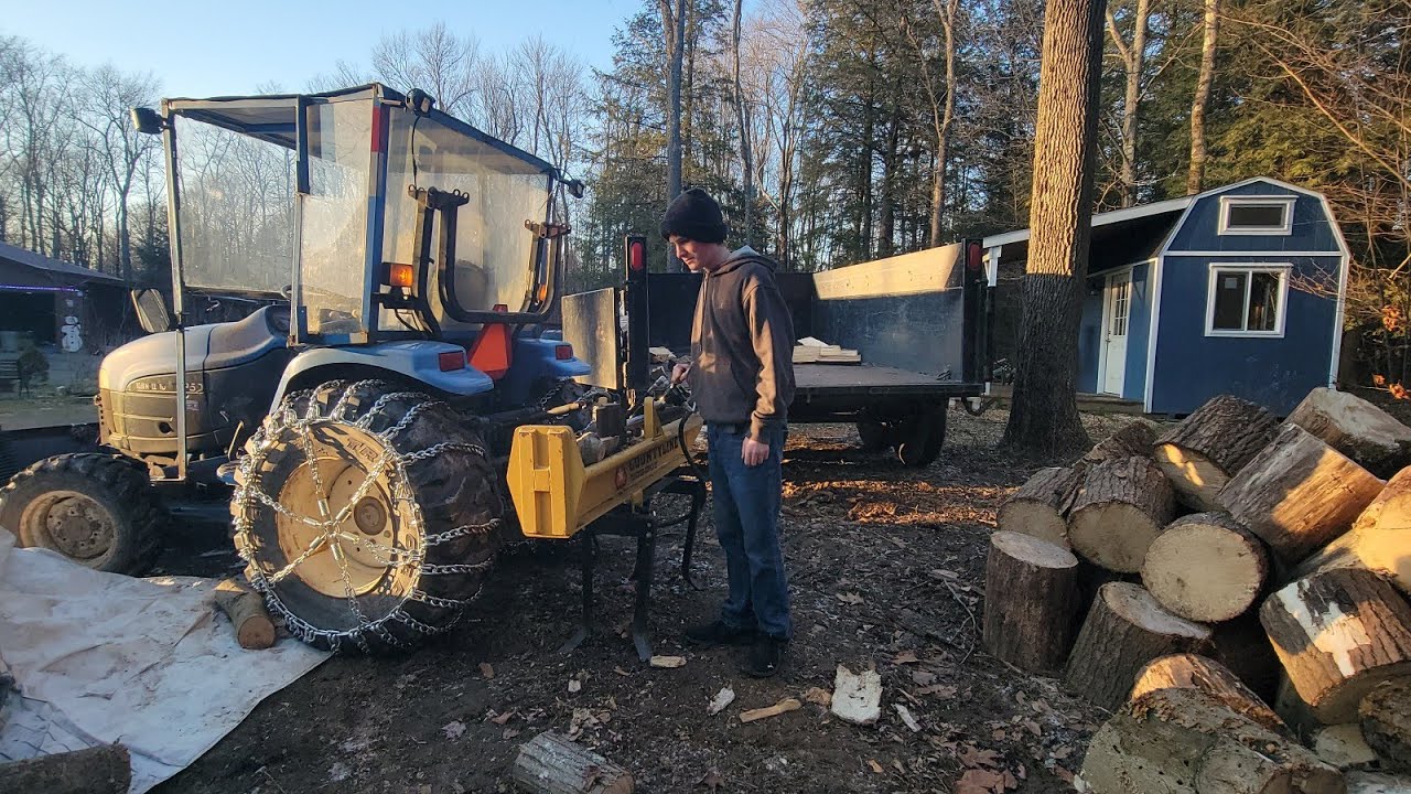Tractor Supply County Line 3 point wood splitter YouTube